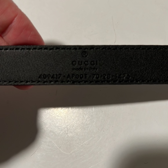 Gucci Leather belt with Double G buckle size 70 - Picture 8 of 8